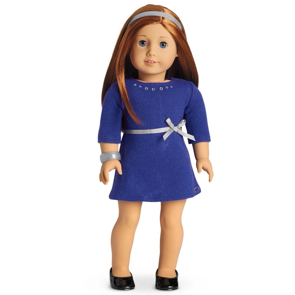 American Girl Truly Me Blue Rhinestone Studded Dress